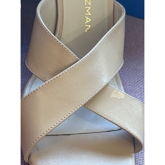 Stuart Weitzman Dayna Slides 75 in Adobe 7 with Box Womens High Heels - Picture 9 of 13